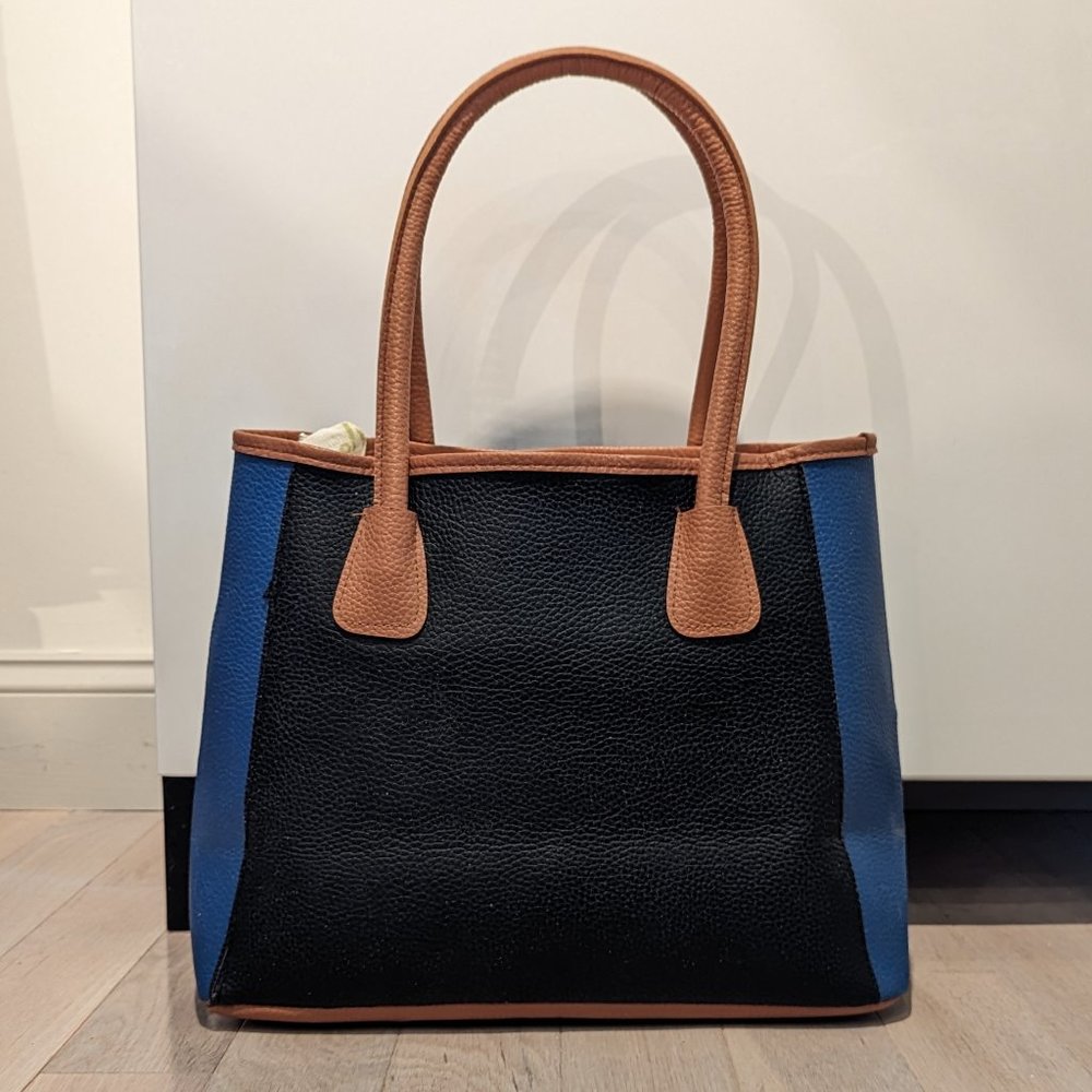 Neiman Marcus colorblock tote